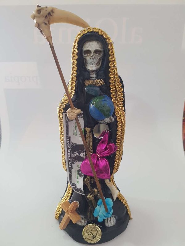 Santa Muerte 20cm de México (negra)