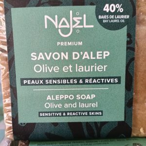 Jabón de Alepo 40 % Aceite de Laurel (ABL)