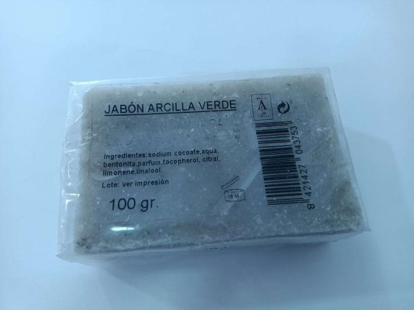 Jabón Artesano de Arcilla Verde 100g
