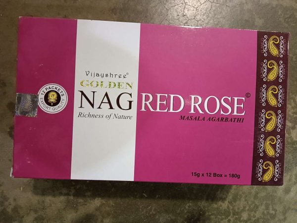 Golden Nag Red Rose 12x15g
