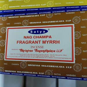 Satya Nag Champa Fragrant Myrrh 12 x 15g