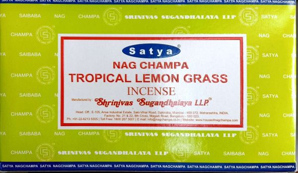 Satya Nag Champa - Tropical Lemon Grass 12 x 15g