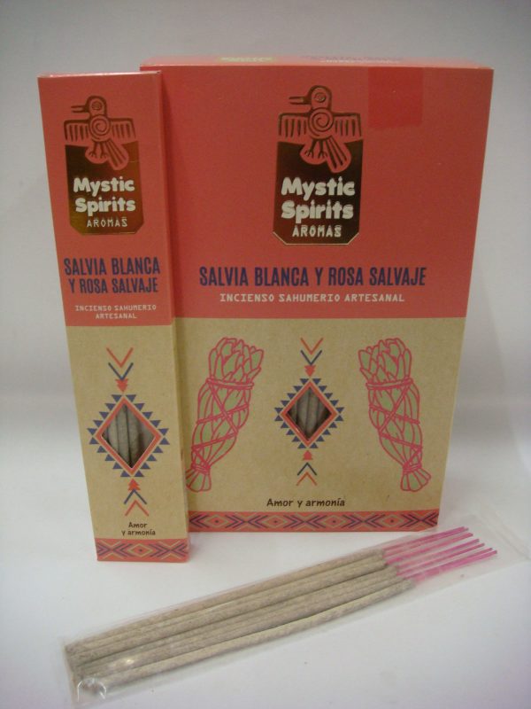 Hari Darshan - Mystic Spirits - Salvia Blanc y Rosa Salvaje  12x15g